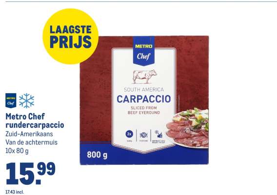 Metro Chef rundercarpaccio