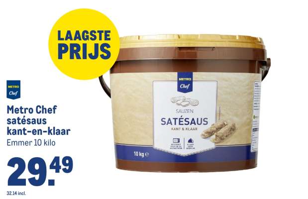 Metro Chef satésaus kant-en-klaar