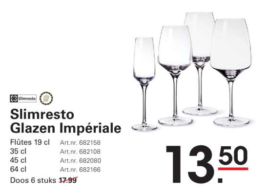 Slimresto Glazen Impériale