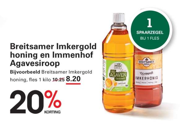 Breitsamer Imkergold honing en Immenhof Agavesiroop