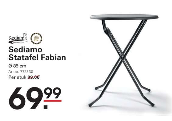 Sediamo Statafel Fabian