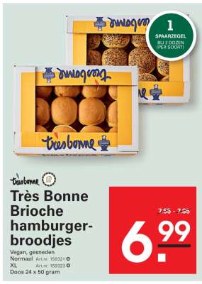 Très Bonne Brioche hamburger-broodjes