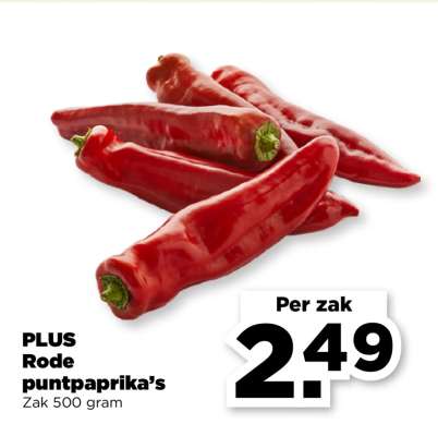PLUS Rode puntpaprika's
