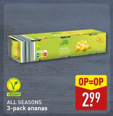 ALL SEASONS 3-pack ananas