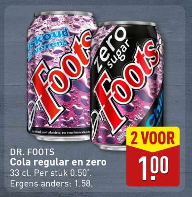 DR. FOOTS Cola regular en zero