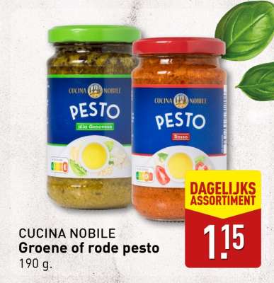 Cucina Nobile Groene of rode pesto