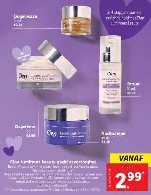 Cien Luminous Beauty gezichtsverzorging
