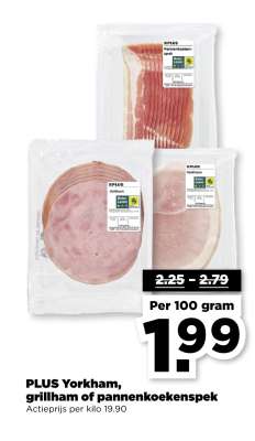 PLUS Yorkham, grillham of pannenkoekenspek