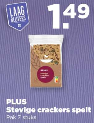 PLUS Stevige crackers spelt