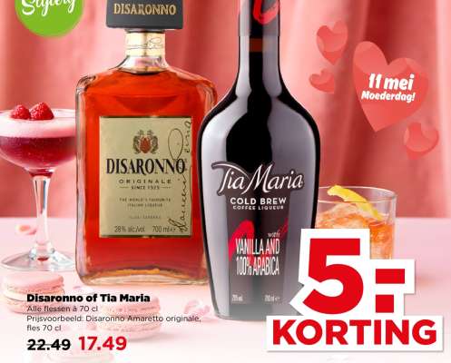 Disaronno or Tia Maria 70 cl