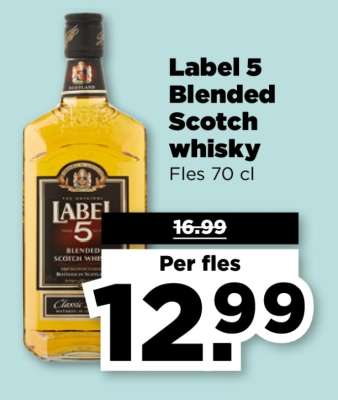 Label 5 Blended Scotch whisky