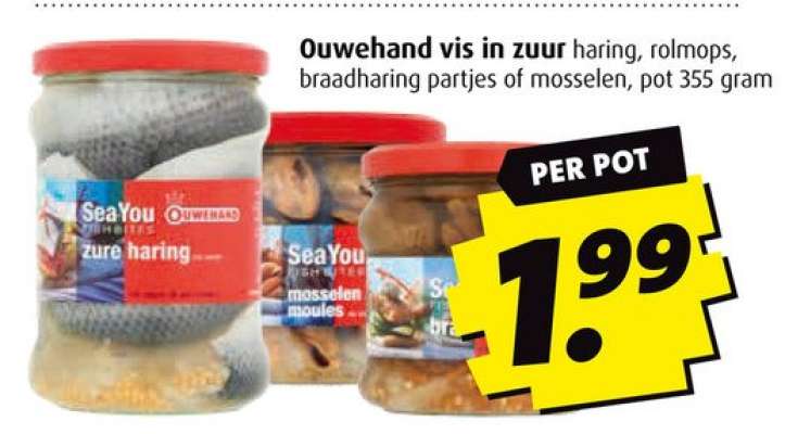 Ouwehand vis in zuur
