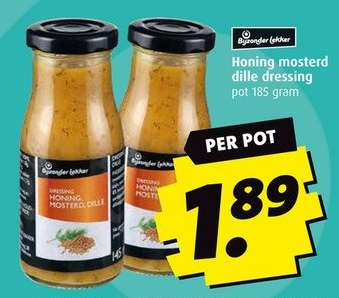 Honing mosterd dille dressing