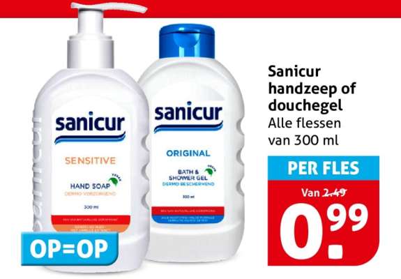 Sanicur handzeep of douchegel