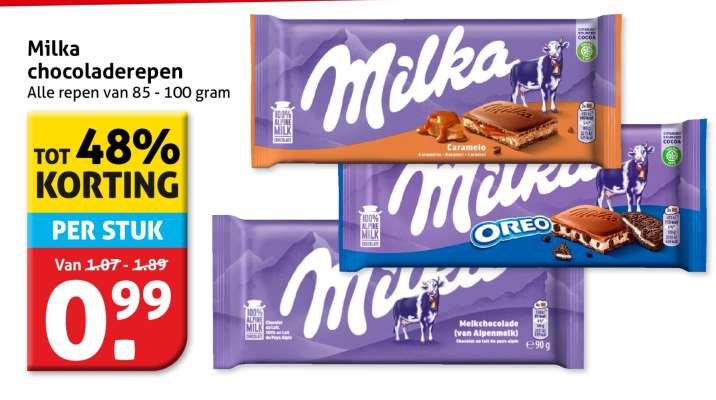 Milka Chocoladerepen
