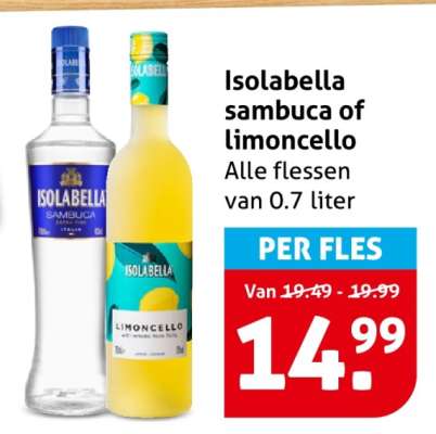 Isolabella Sambuca of Limoncello
