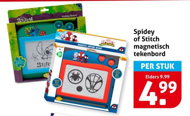 Spidey of Stitch magnetisch tekenbord
