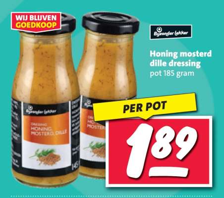 Honing mosterd dille dressing