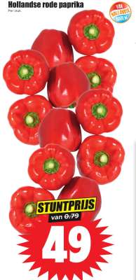 Hollandse rode paprika