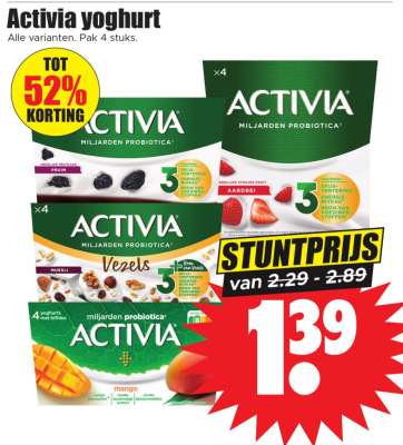 Activia yoghurt