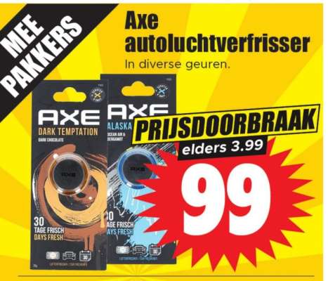 Axe autoluchtverfrisser