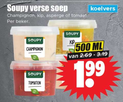 Soupy verse soep