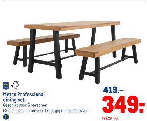 Metro Professional dining set