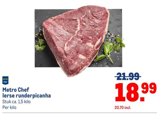 Metro Chef Ierse runderpicanha