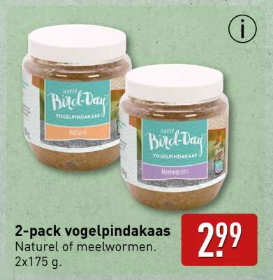 2-pack vogelpindakaas
