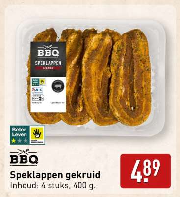 Speklappen gekruid