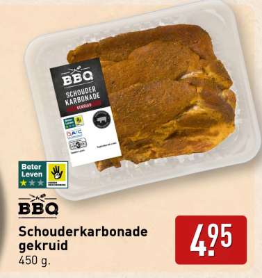 Schouderkarbonade gekruid