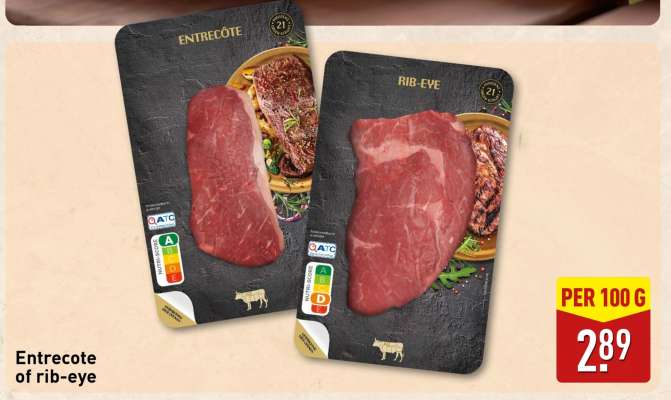 Entrecote or Rib-eye