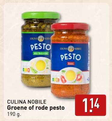 CULINA NOBILE Groene of rode pesto