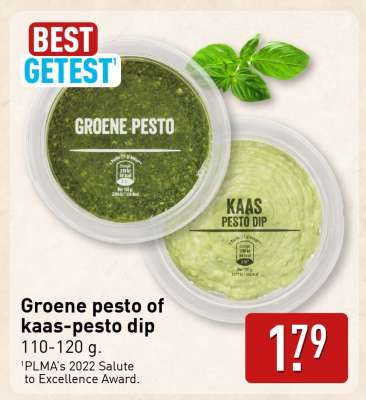 Groene pesto of kaas- pesto dip