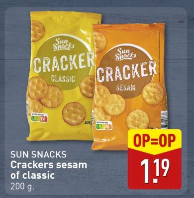 SUN SNACKS Crackers sesam of classic