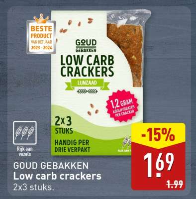 GOUD GEBAKKEN Low carb crackers