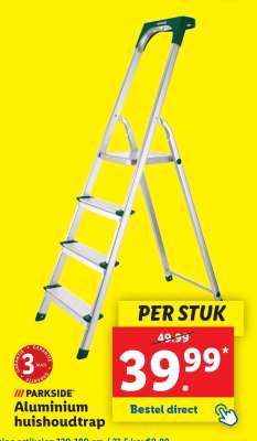 PARKSIDE Aluminium huishoudtrap