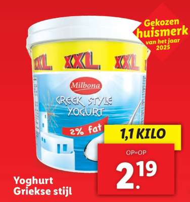 Yoghurt Griekse stijl