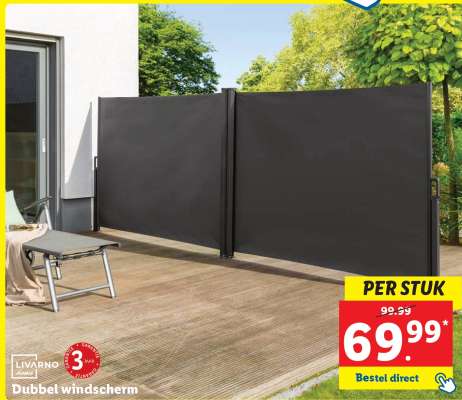 Dubbel windscherm