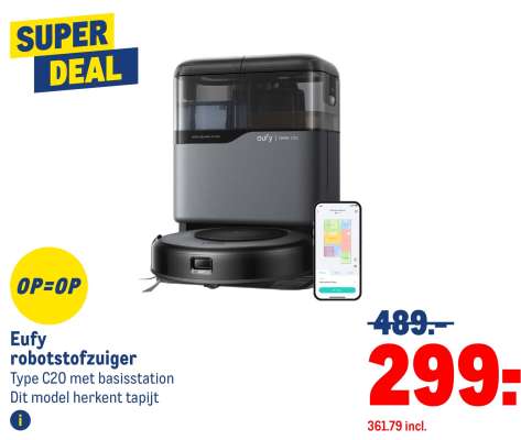 Eufy robotstofzuiger