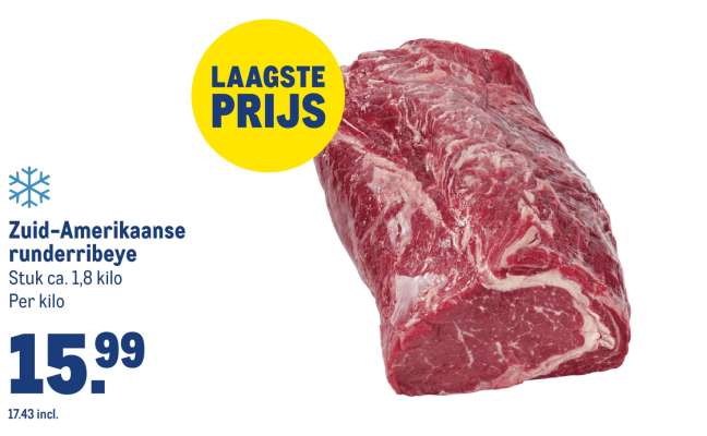 Zuid-Amerikaanse runder ribeye