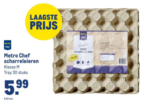 Metro Chef scharreleieren
