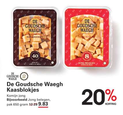 De Goudsche Waagh Kaasblokjes