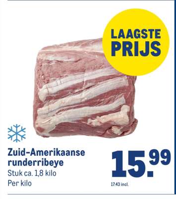 Zuid-Amerikaanse runder ribeye