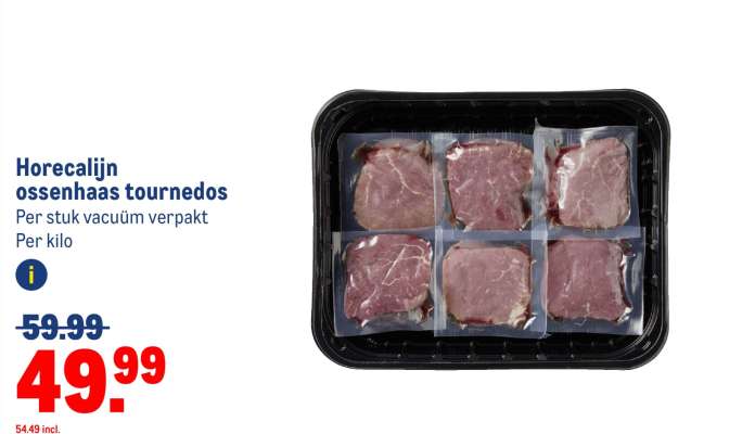 Horecalijn ossenhaas tournedos