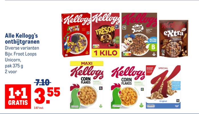 KELLOGG’S Ontbijtgranen