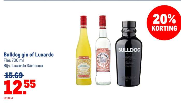 Bulldog gin of Luxardo