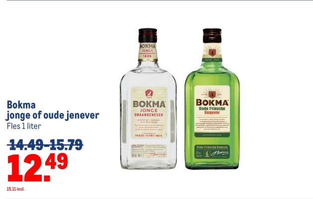 Bokma jonge of oude jenever