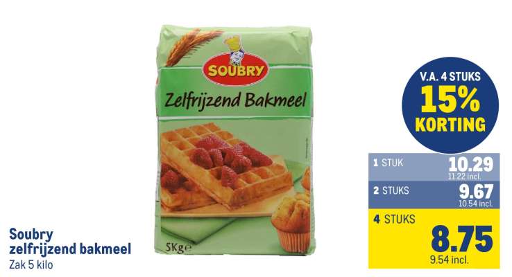 Soubry zelfrijzend bakmeel