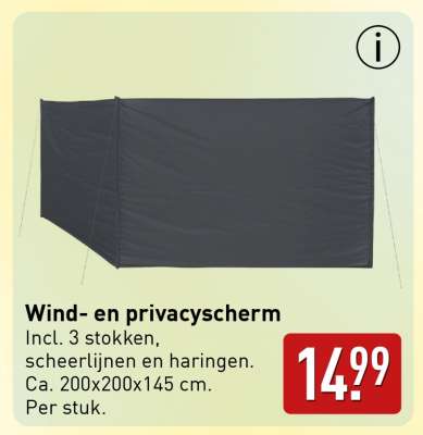 Wind- en privacyscherm